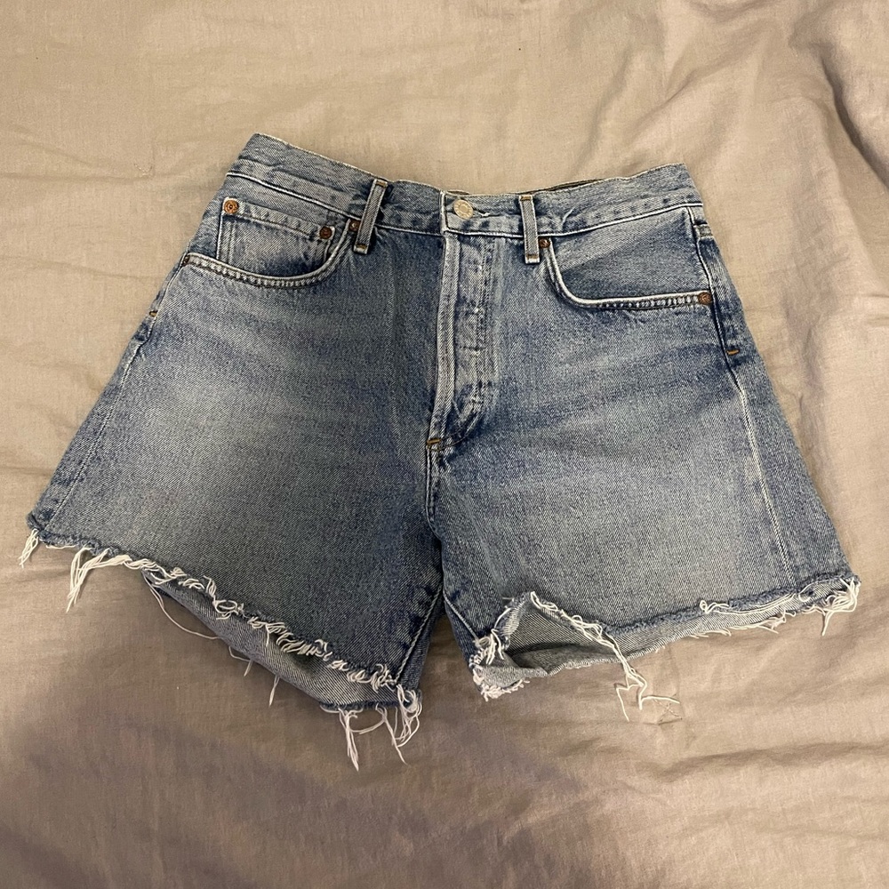 Agolde Reese Relaxed Cut Off Short - Wonder